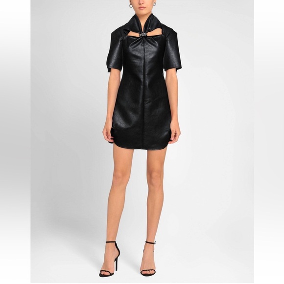 Ellery Faux-Leather Dress Size 4 - Picture 1 of 6